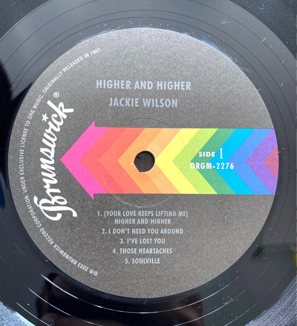 Jackie Wilson : Higher And Higher (LP, Album, RE)