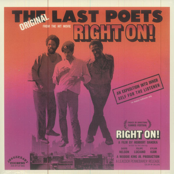 The Last Poets : Right On! (Original Soundtrack) (LP, Album, RE, Gat)