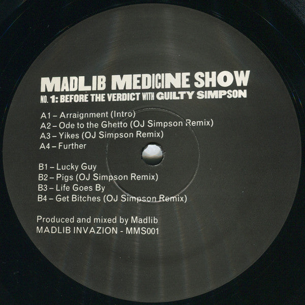 Madlib With Guilty Simpson : Before The Verdict (2xLP, Album)