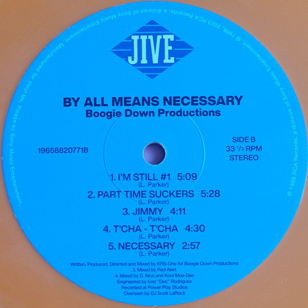 Boogie Down Productions : By All Means Necessary (LP, Album, Club, RE, RM, Ora)