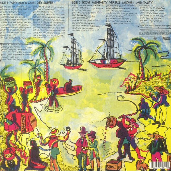 Fela Kuti & Africa 70 With Ginger Baker : Why Black Man Dey Suffer....... (LP, Album, Ltd, RE, Yel)