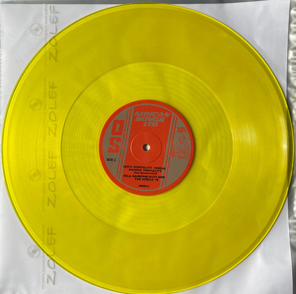 Fela Kuti & Africa 70 With Ginger Baker : Why Black Man Dey Suffer....... (LP, Album, Ltd, RE, Yel)