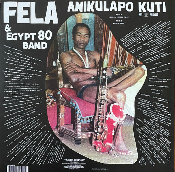 Félá Anikulapo Kuti* & Egypt 80 : Original Suffer Head (LP, Album, RE, Gre)