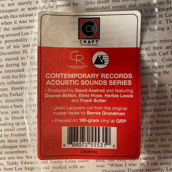 Harold Land : The Fox (LP, Album, RE, RM, 180)