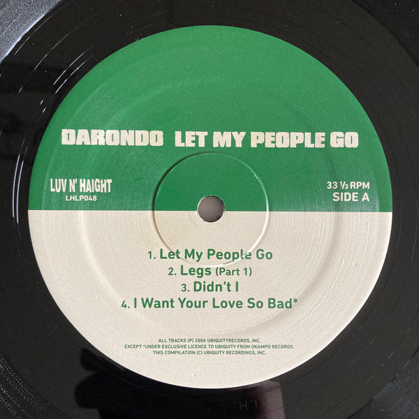 Darondo : Let My People Go (LP, Comp, RP, OBI)
