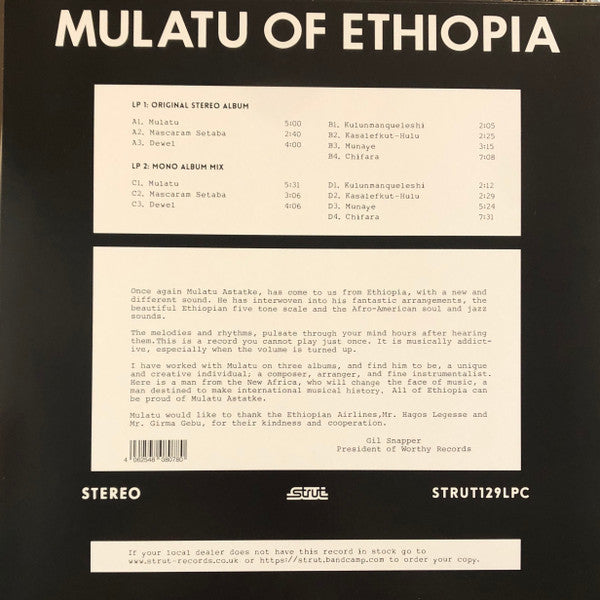 Mulatu Astatke : Mulatu Of Ethiopia (LP, Album, RE, Whi + LP, Mono, Whi + Ltd, RE)