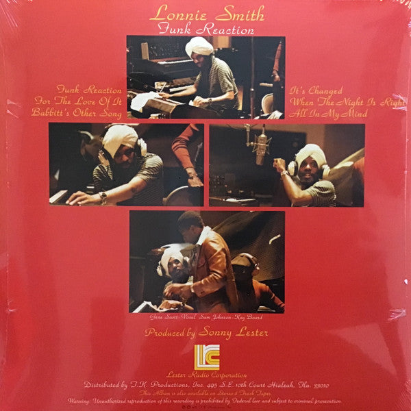 Lonnie Smith : Funk Reaction (LP, Album, RE, Gat)