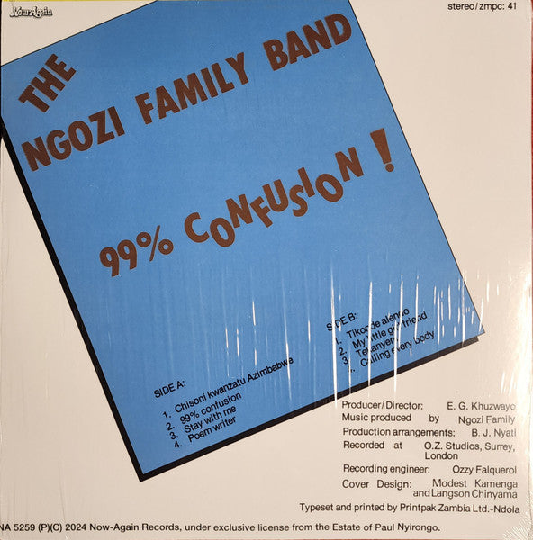 Ngozi Family : 99% Confusion (LP, Album, RE)