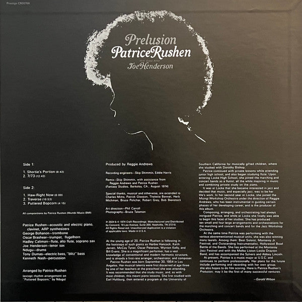 Patrice Rushen – Prelusion (Vinyl LP | Funky Groove Store