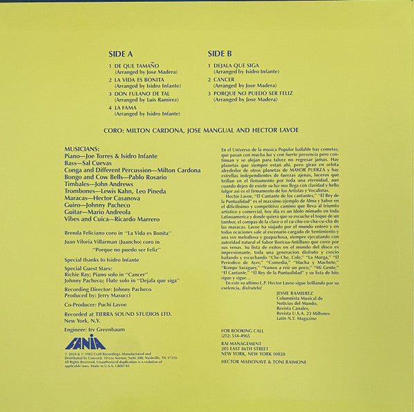 Hector Lavoe : Revento (LP, Album, RE)