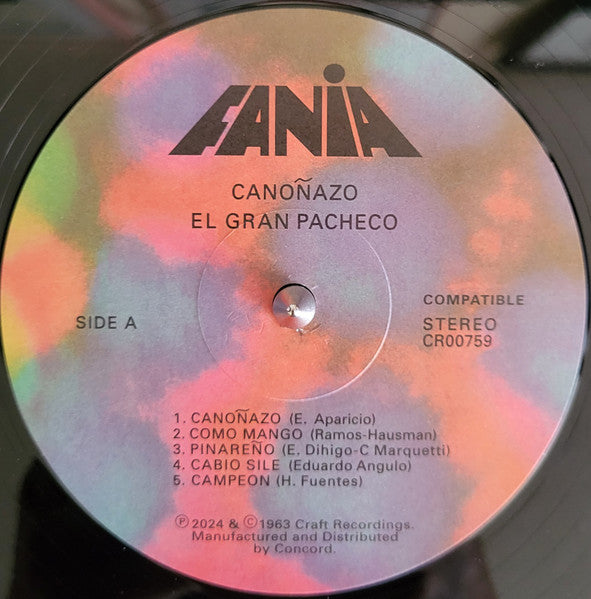El Gran Pacheco* Canta: Pete Rodriguez : Mi Nuevo Tumbao..... Cañonazo (LP, Album, RE, RM)