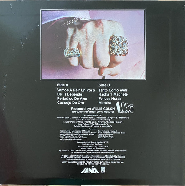 Hector Lavoe : De Ti Depende (It's Up To You) (LP, Album, RE)