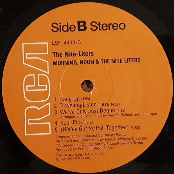 The Nite-Liters : Morning, Noon & The Nite-Liters (LP, Album, RE)