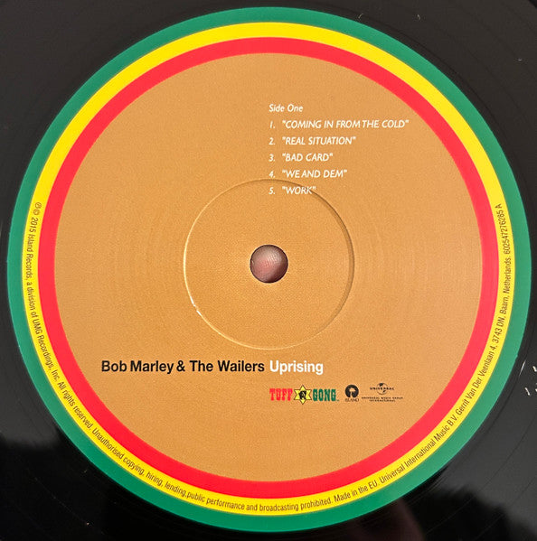 Bob Marley & The Wailers : Uprising (LP, Album, RE, 180)