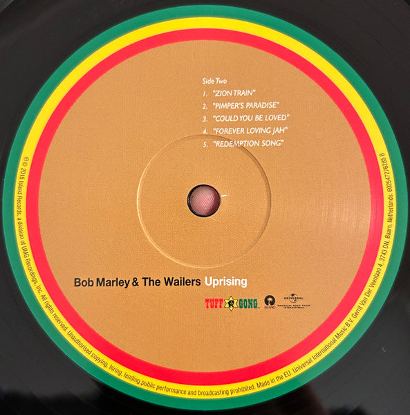 Bob Marley & The Wailers : Uprising (LP, Album, RE, 180)