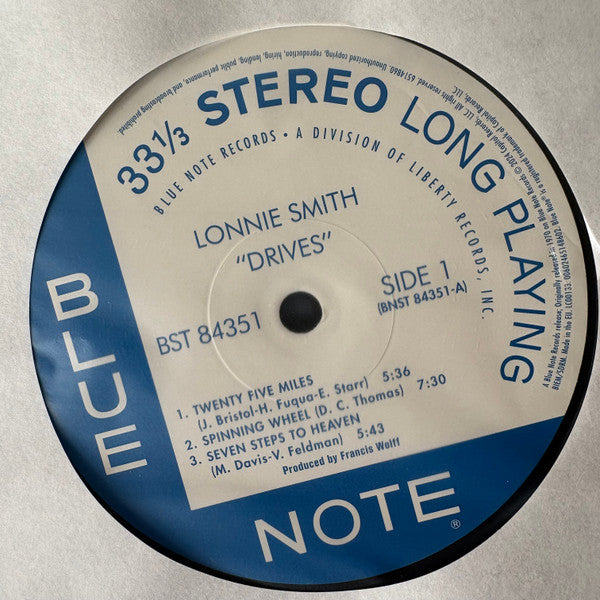 Lonnie Smith : Drives (LP, Album, RE, 180)