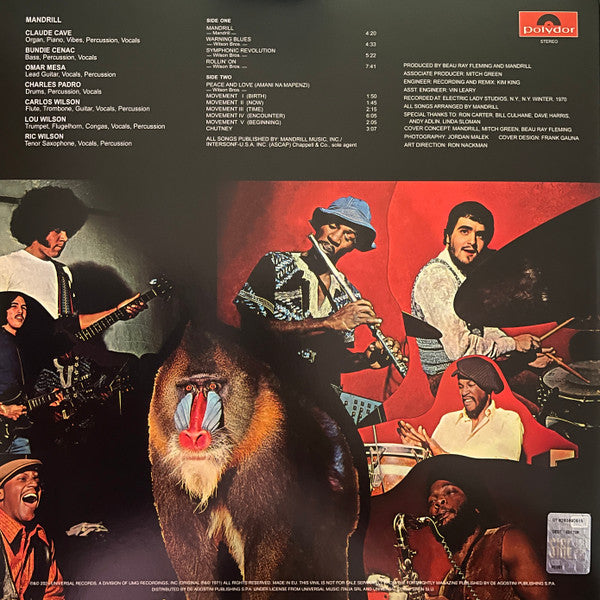 Mandrill : Mandrill (LP, Album, RE, 180)