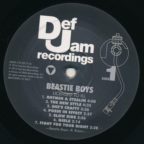 Beastie Boys : Licensed To Ill (LP, Album, RE, 30t)