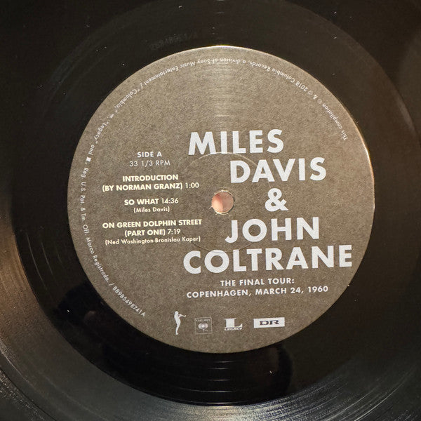 Miles Davis & John Coltrane : The Final Tour: Copenhagen, March 24, 1960 (LP, RE, RM)