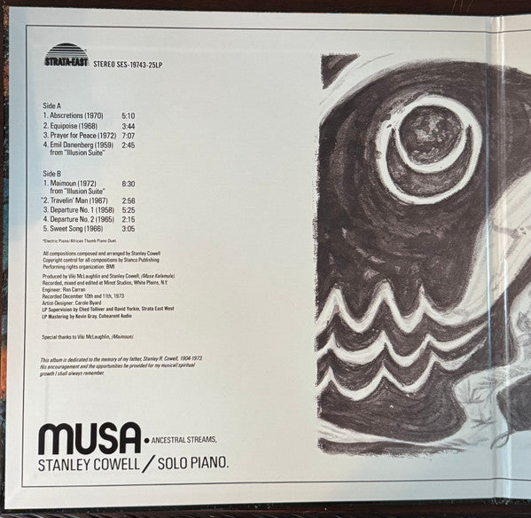 Stanley Cowell : Musa • Ancestral Streams (LP, Album, RE, RM)