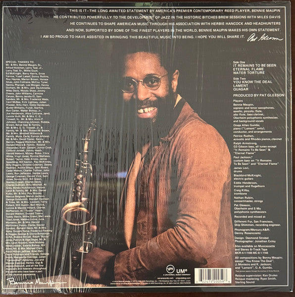 Bennie Maupin : Slow Traffic To The Right (LP, Album, RE, 180)
