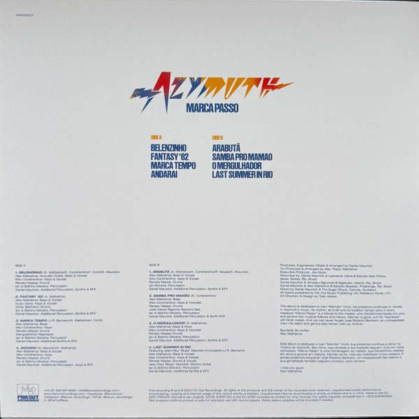 Azymuth : Marca Passo (LP, Album, Red)
