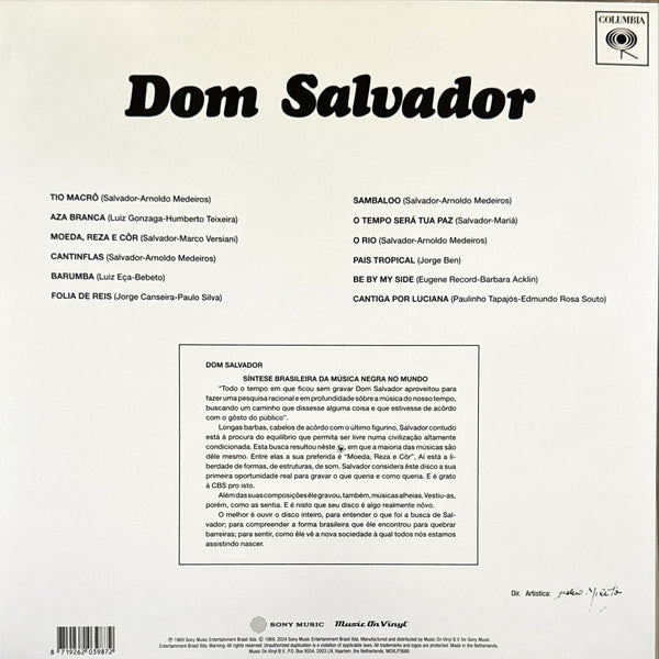 Dom Salvador : Dom Salvador  (LP, Album, Ltd, RE, Sil)