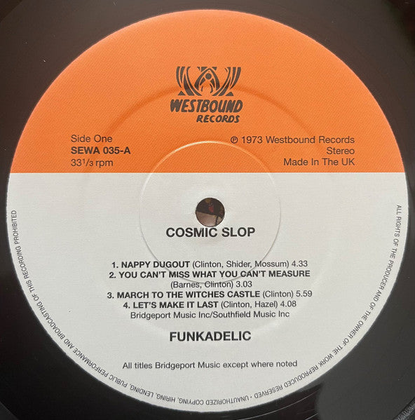 Funkadelic : Cosmic Slop (LP, Album, RE, Gat)