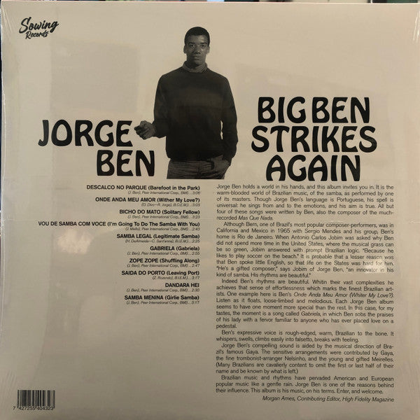 Jorge Ben : Big Ben Strikes Again (LP, Album, Ltd, RE, Cle)