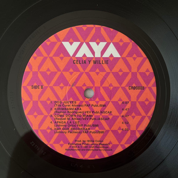 Celia Cruz Y Willie Colón : Celia Y Willie (LP, Album, RE, 180)