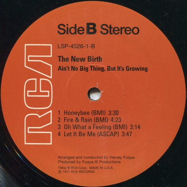 The New Birth* : Ain't No Big Thing, But It's Growing (LP, Album, RE)