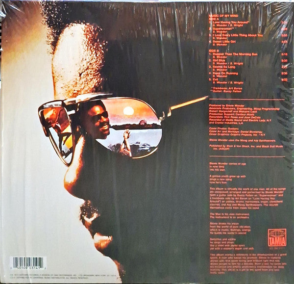 Stevie Wonder : Music Of My Mind (LP, Album, RE, RM, RP, Gat)