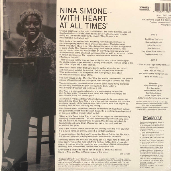 Nina Simone : Nina Simone Sings The Blues (LP, Album, RE)