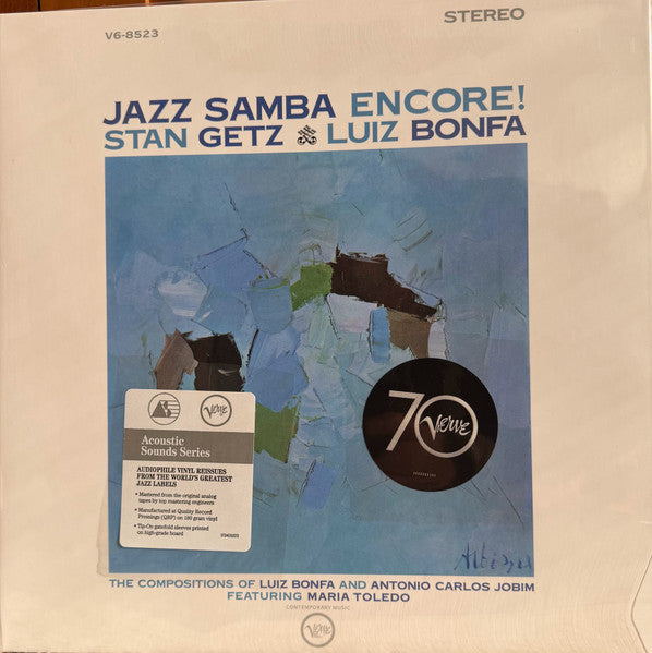 Stan Getz / Luiz Bonfá : Jazz Samba Encore! (LP, Album, RE, RM, 180)