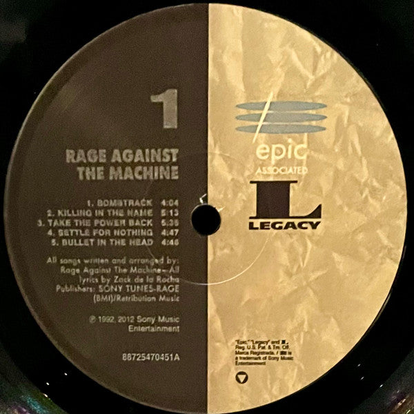 Rage Against The Machine : Rage Against The Machine (LP, Album, RE, RM, 180)