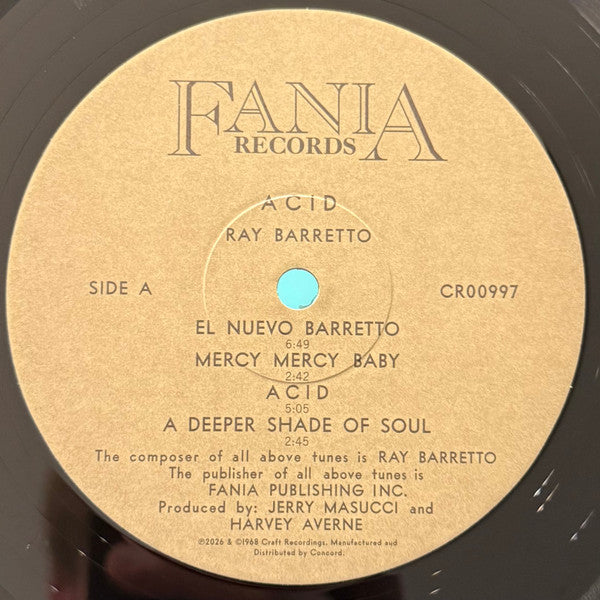 Ray Barretto : Acid (LP, Album, Mono, RE, RM)