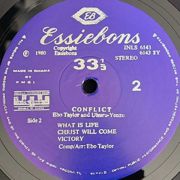 Ebo Taylor & Uhuru Yenzu : Conflict Nkru! (LP, Album, Ltd, RE)