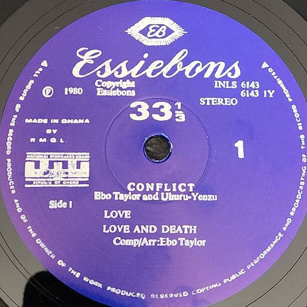 Ebo Taylor & Uhuru Yenzu : Conflict Nkru! (LP, Album, Ltd, RE)