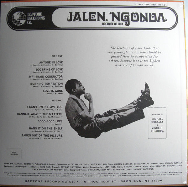 Jalen N'Gonda : Doctrine Of Love (LP, Album)