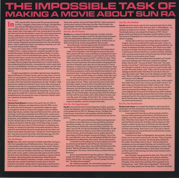 Sun Ra : Do The Impossible: Original Soundtrack To The Documentary (2xLP, Pur + Blu-ray)