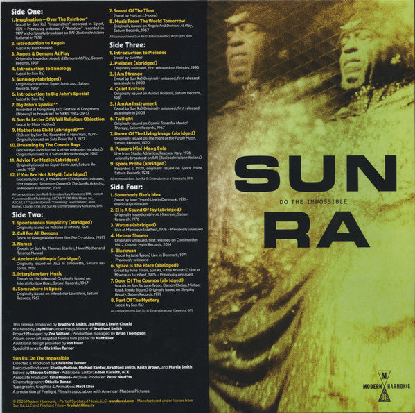 Sun Ra : Do The Impossible: Original Soundtrack To The Documentary (2xLP, Pur + Blu-ray)