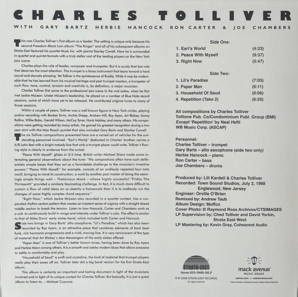 Charles Tolliver : Right Now... And Then (LP, Album, RE, RM, 180)