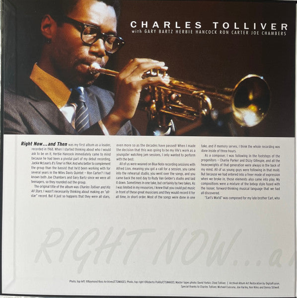 Charles Tolliver : Right Now... And Then (LP, Album, RE, RM, 180)