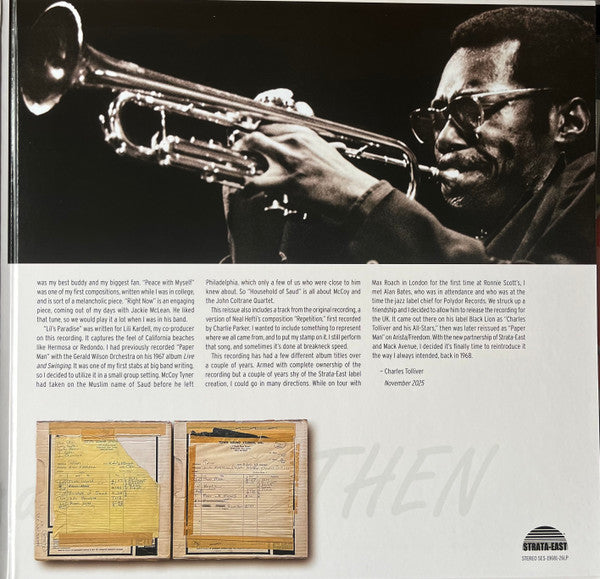 Charles Tolliver : Right Now... And Then (LP, Album, RE, RM, 180)