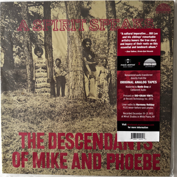 The Descendants Of Mike And Phoebe : A Spirit Speaks (LP, Album, RE, RM, Gat)
