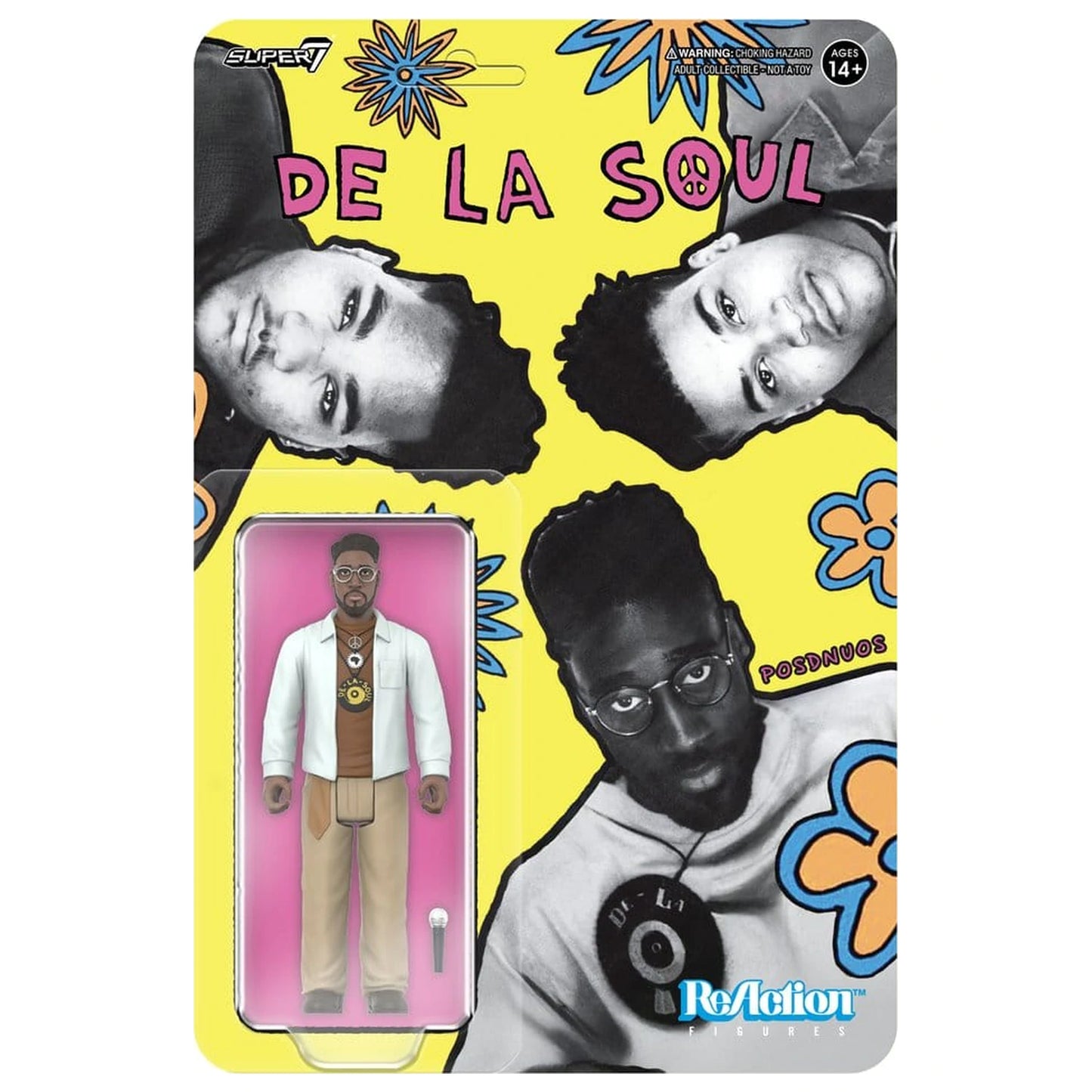 Super7 De La Soul ReAction Figure - Kelvin Posdnuos Mercer