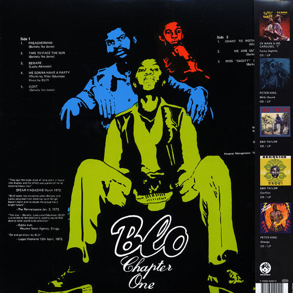 Blo : Chapter One (LP, Album, RE, RM, Gat)