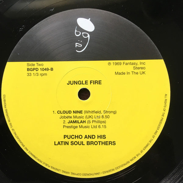 Pucho & The Latin Soul Brothers* : Jungle Fire! (LP, Album, RE, 2nd)