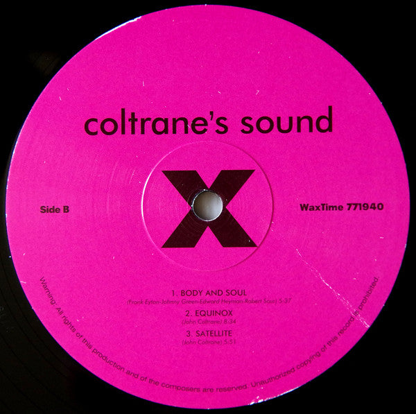 John Coltrane : Coltrane's Sound (LP, Album, Ltd, RE, RM, 180)