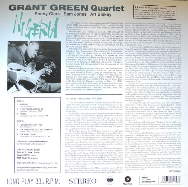 Grant Green : Nigeria (LP, Album, Ltd, RE, RM, 180)